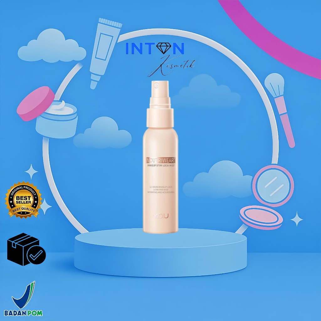 Y.O.U NoutriWear+ Makeup Stay Lock Mist Setting Spray Oil Control Hydrating & Nourishing 55ml