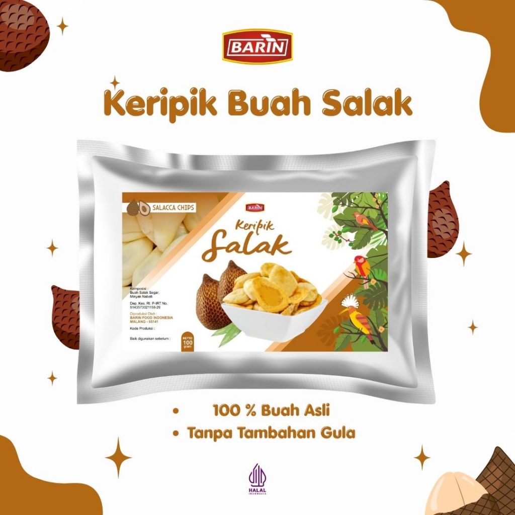 Keripik Buah Salak Kripik Buah Malang Barin / Keripik Buah
