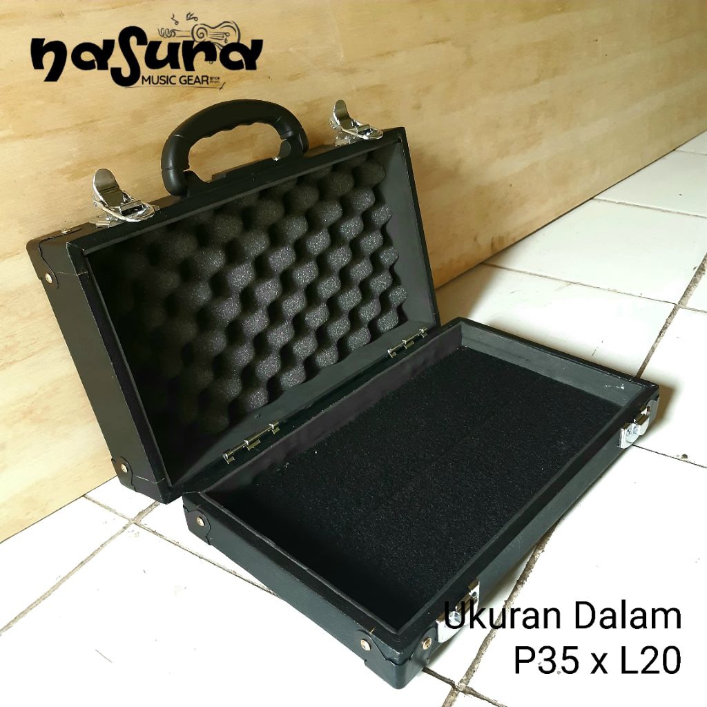 Hardcase Pedalboard efek gitar ukuran 35 × 20