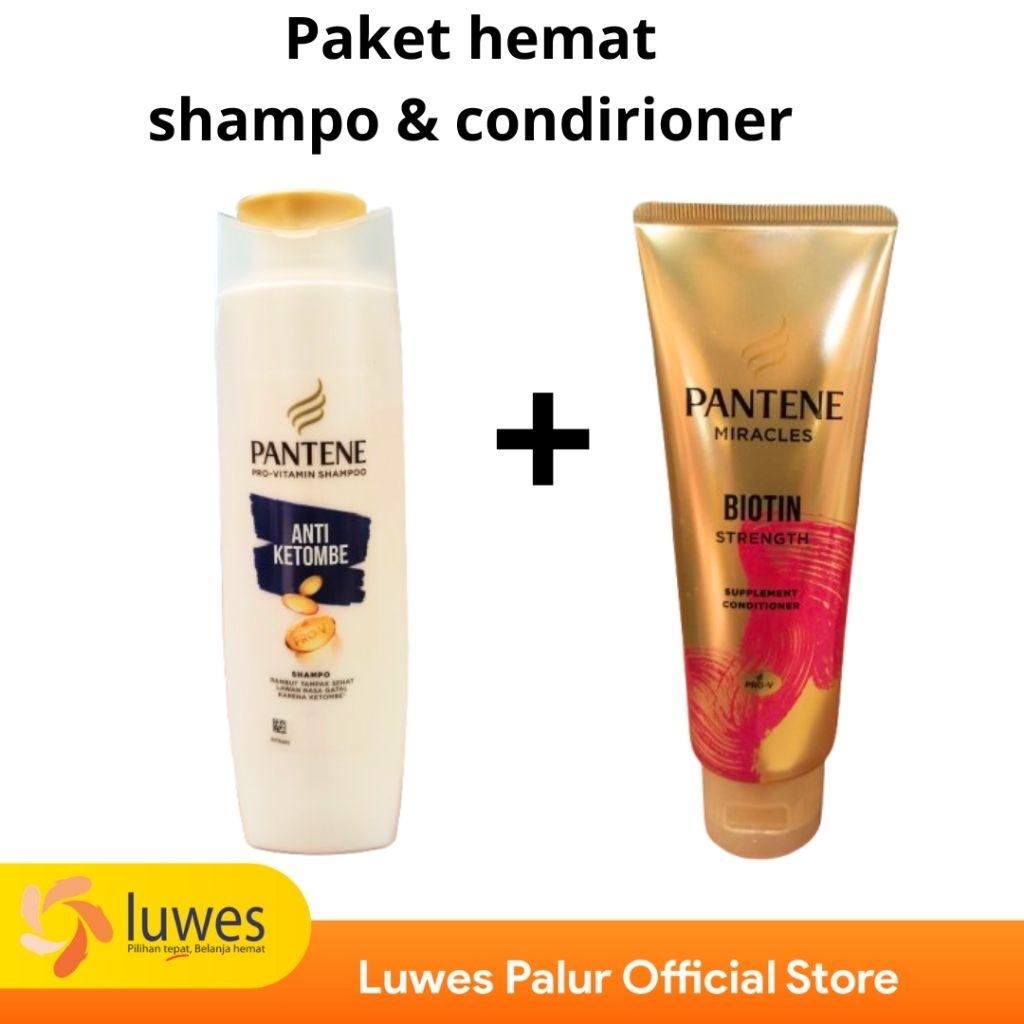 Beli 1 Gratis 1 Pantene shampo 160ml Anti ketombe free Pantene conditioner 70ml