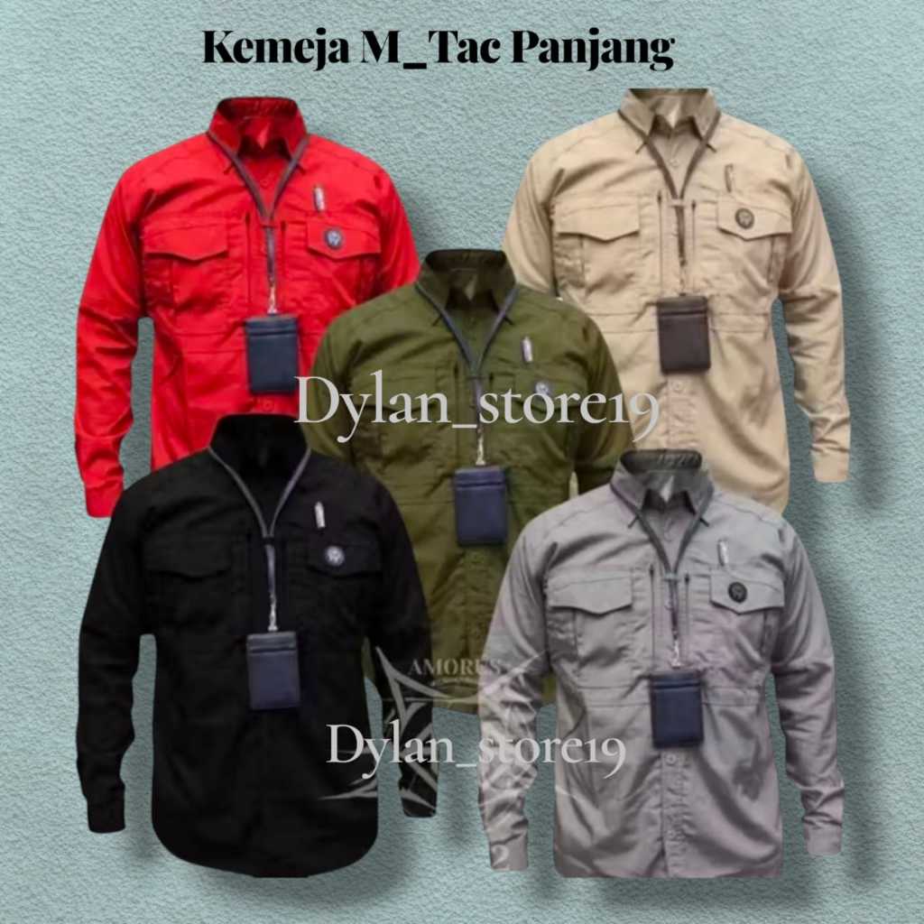 Grosir Kemeja Tactical M-TAC Free Gantungan ID Card / Kemeja Reskrim / Kemeja BUMN / Kemeja Lapangan