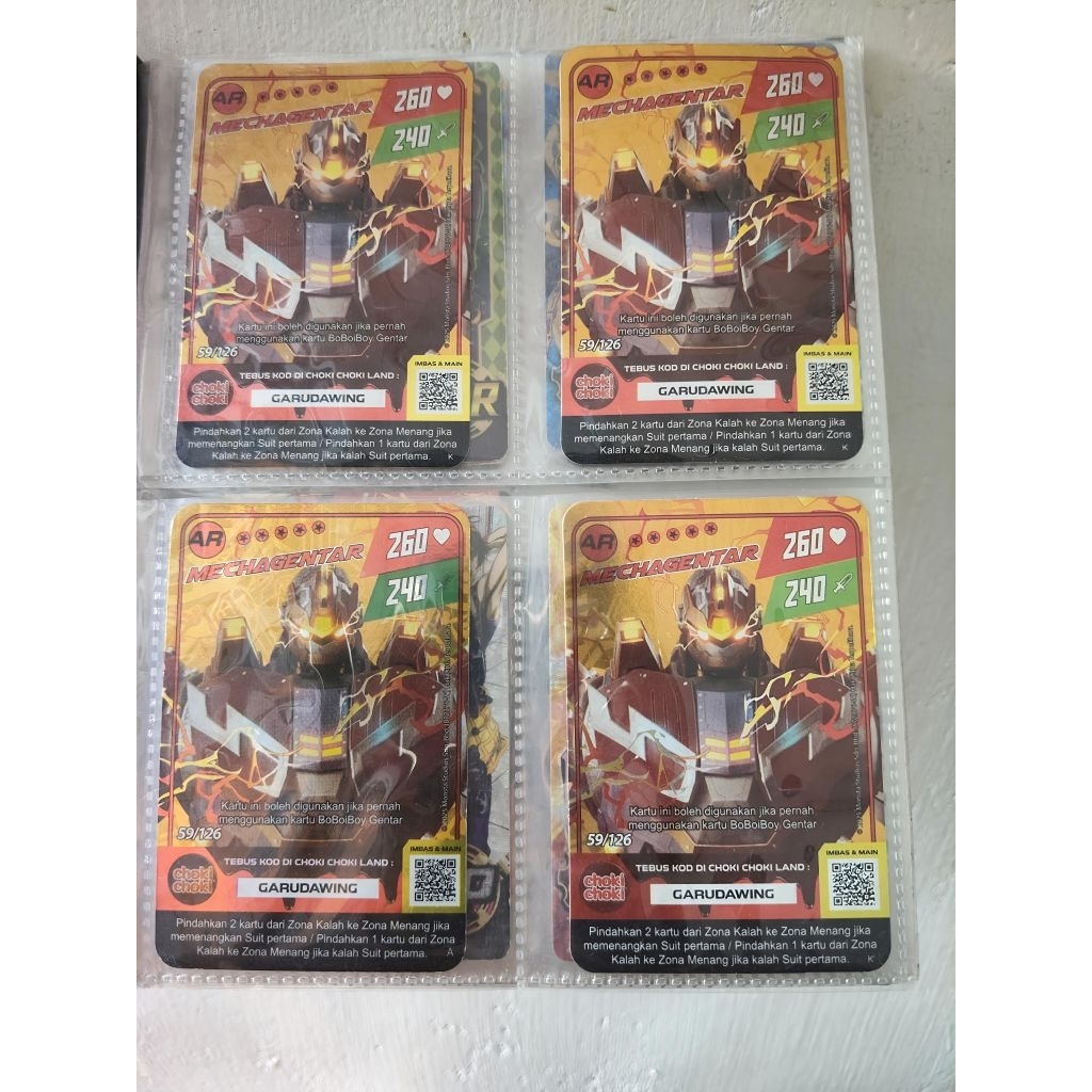 Kartu Choki Choki Galaxy Monsta Card Boboiboy