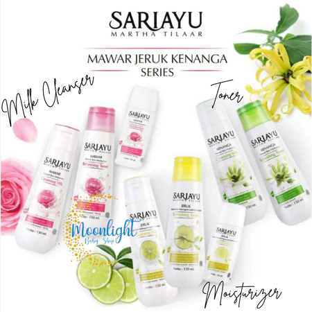 Sariayu Milk Cleanser & Toner Moisturizer | Jeruk | Mawar | Kenanga - Pembersih Pelembab Wajah Sari 