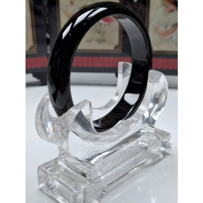 Bangle Perfect Burma Jade Jadeite Black Jade Mocui.