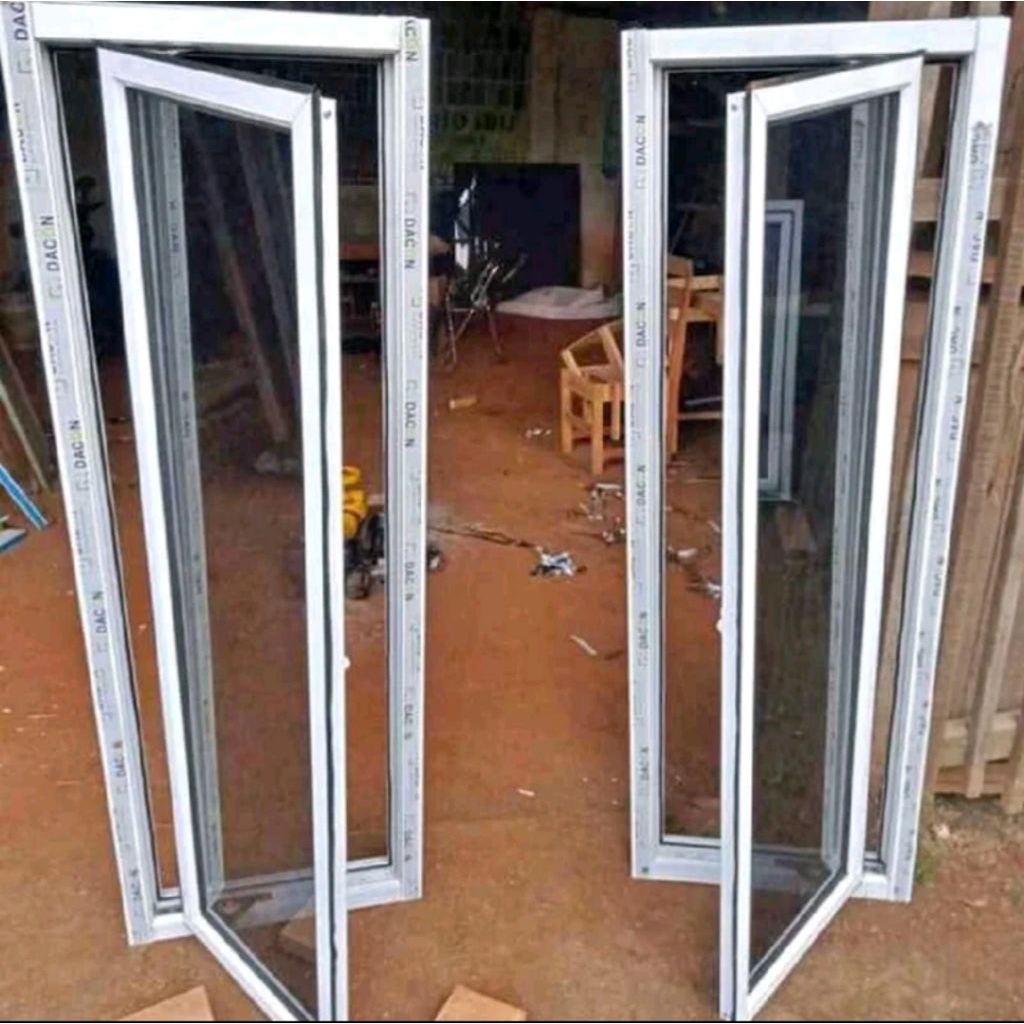 Jendela Alumunium casement 120x50 cm SATU SET TINGGAL PASANG FREE PEKING