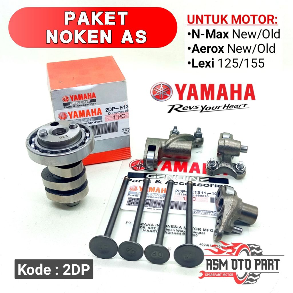 Noken As, Platuk Klep, Payung Klep Set  (2DP) Nmax Aerox Lexi 125/155 - YAMAHA