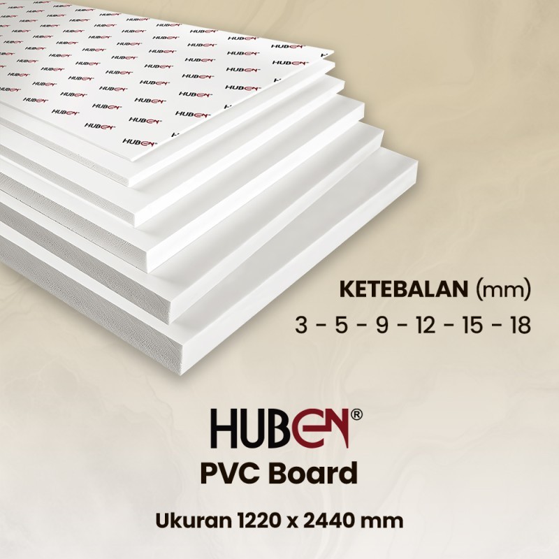 PVC Board Huben 18mm Ukuran 122 x 244cm
