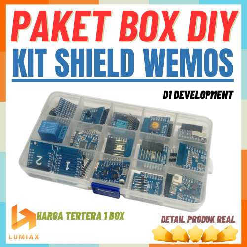 Wemos D1 Development Kit Wemos D1 14 Shield DIY Paket BOX