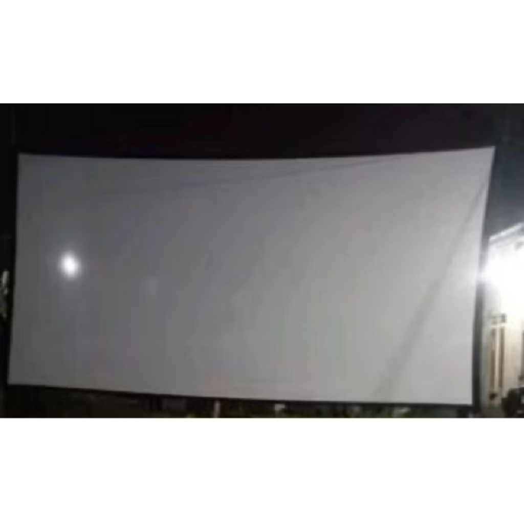 layar tancap saiz.200cm.x400cm.sambungansatux