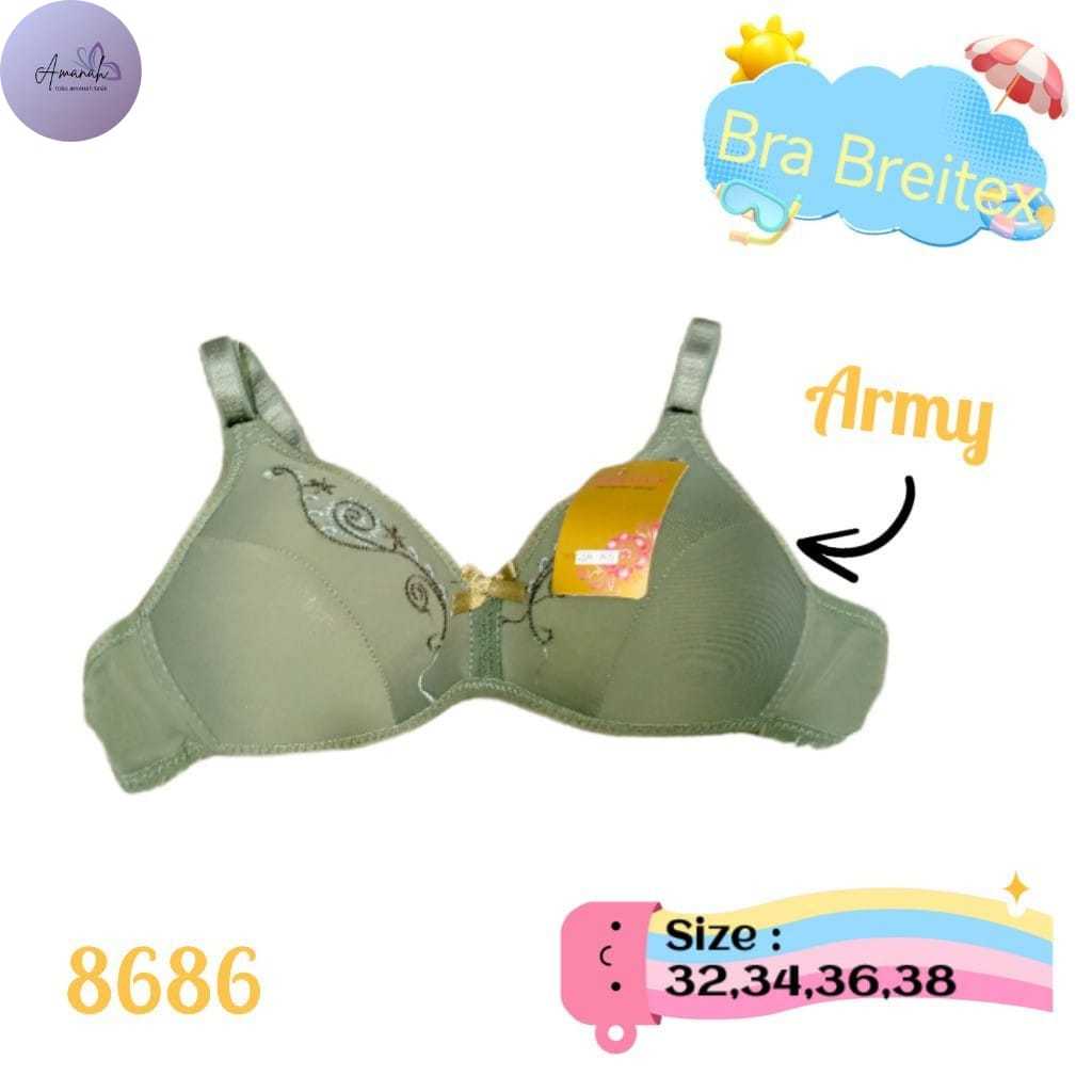 BRA BREITEX WANITA BORDIR TANPA KAWAT KAIT 2 - 8686
