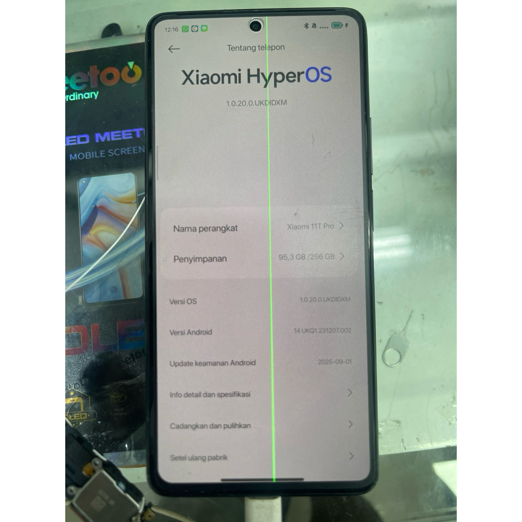 Lcd Xiaomi 11t pro original copotan minus