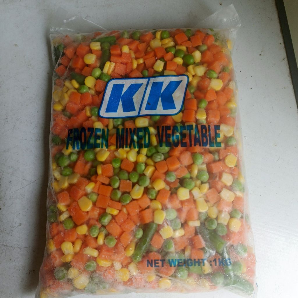 KK Mixed vegetables 4 ways ranch harvest 1kg sayuran frozen sayur potong mix