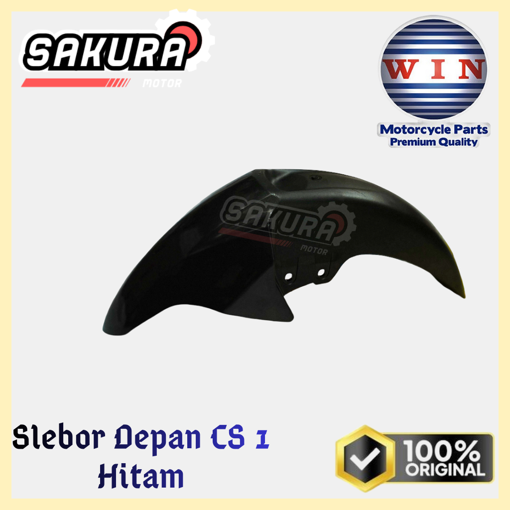 Slebor Depan CS 1 Hitam Original WIN
