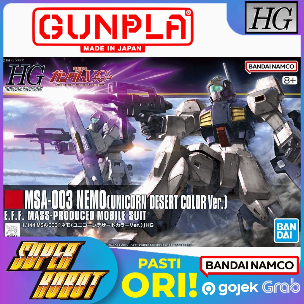 BANDAI HG MSA-003 Nemo (Unicorn Desert Color Ver.) - HGUC