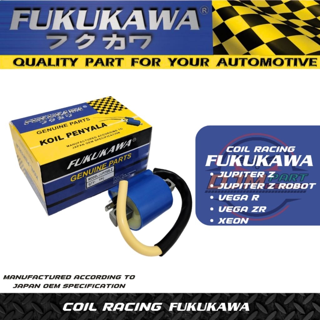FUKUKAWA Coil Standar Racing Koil Pengapian Jupiter Z Jupiter Robot Vega Zr Original