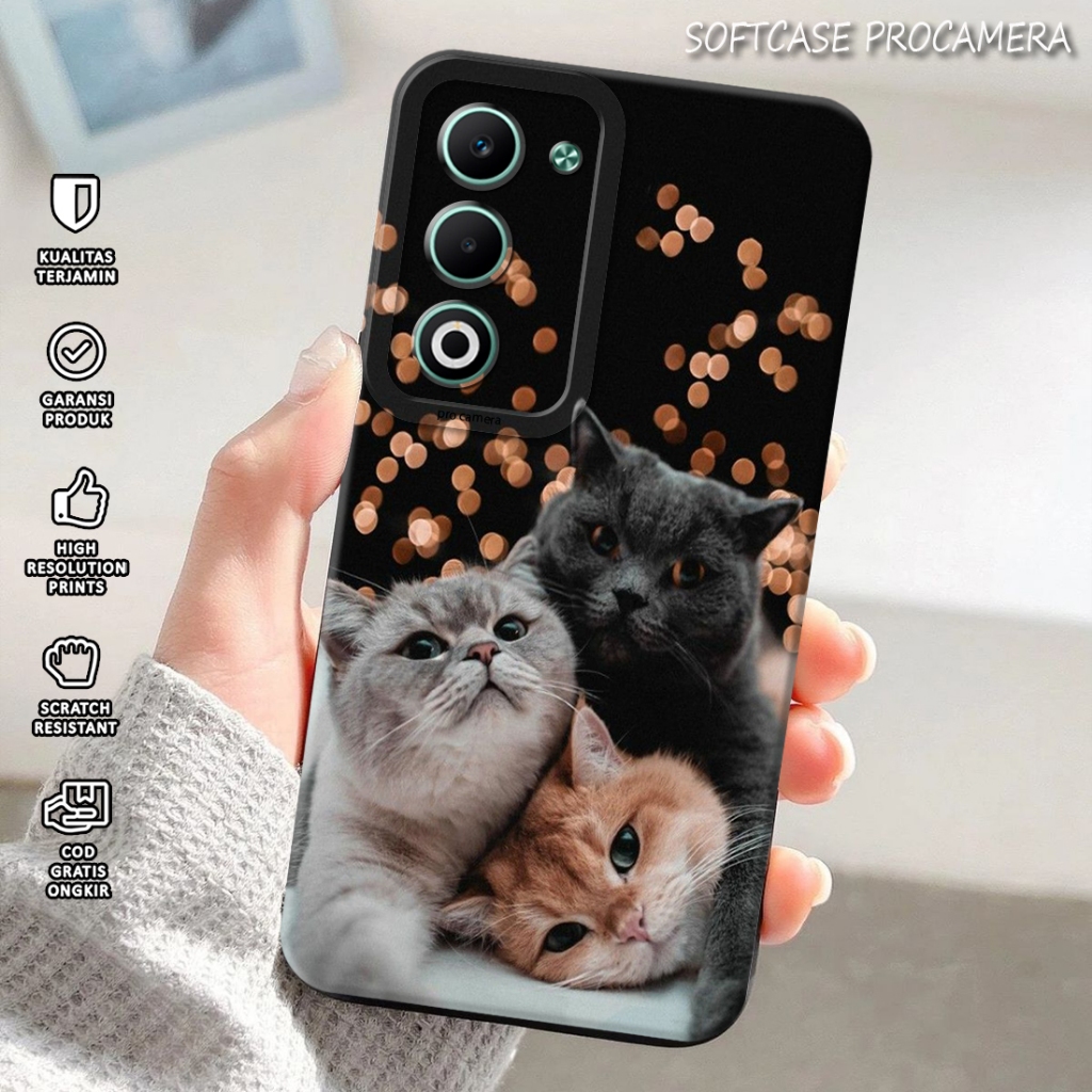 [ TS44  ] Case Hp for OPPO A5 2025 A5i PRO Fashion Casing Softcase Terbaru 2025 - Macaron Protect Ca