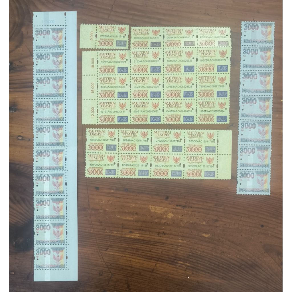 Meterai 3000 Original edisi lama