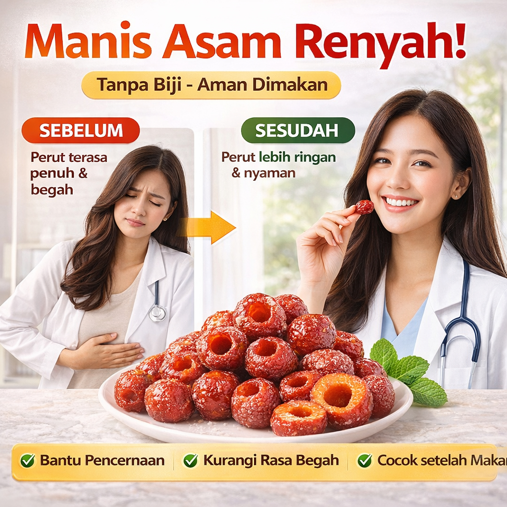 [Pengiriman 24 jam]Buah hawthorn kering halal 125g/Hawthorn Berongga Tanpa Biji/Makanan Ringan Hawth