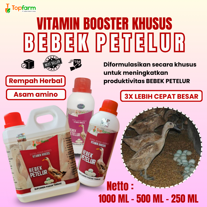Vitamin Booster Bebek Petelur/ Vitamin Bebek Petelur/ Vitamin Untuk Bebek Petelur/  Vitamin Ternak B
