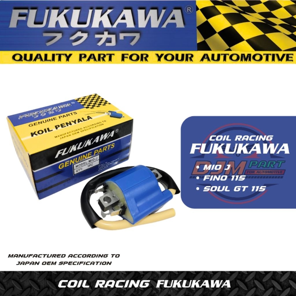 FUKUKAWA Coil Standar Racing Koil Pengapian Mio J Fino 115 Soul Gt 115 Xride 115 Original