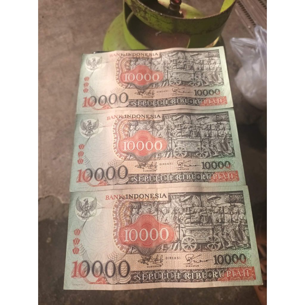 uang kuno 10.000 barong bali sepaket