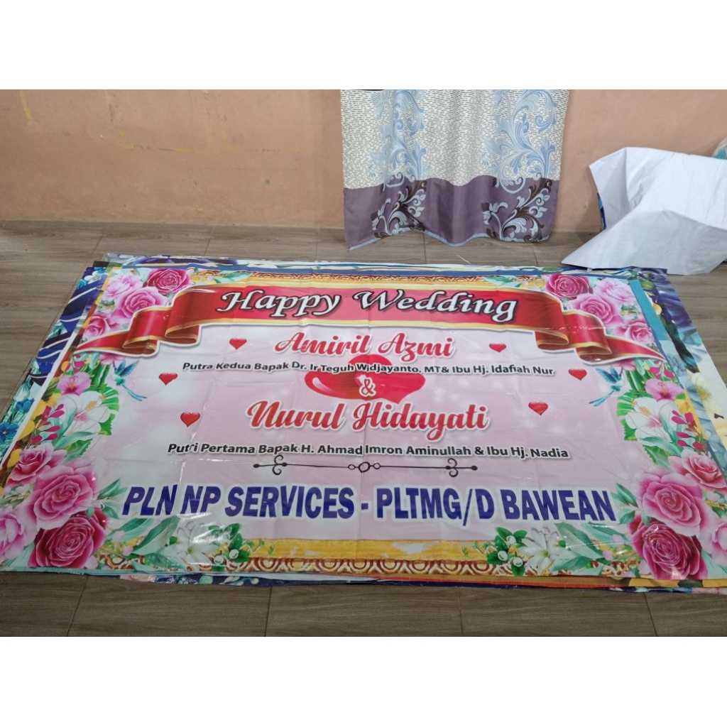 BANNER ATAU BALIHO/MMT UKURAN 2X1,3 METER