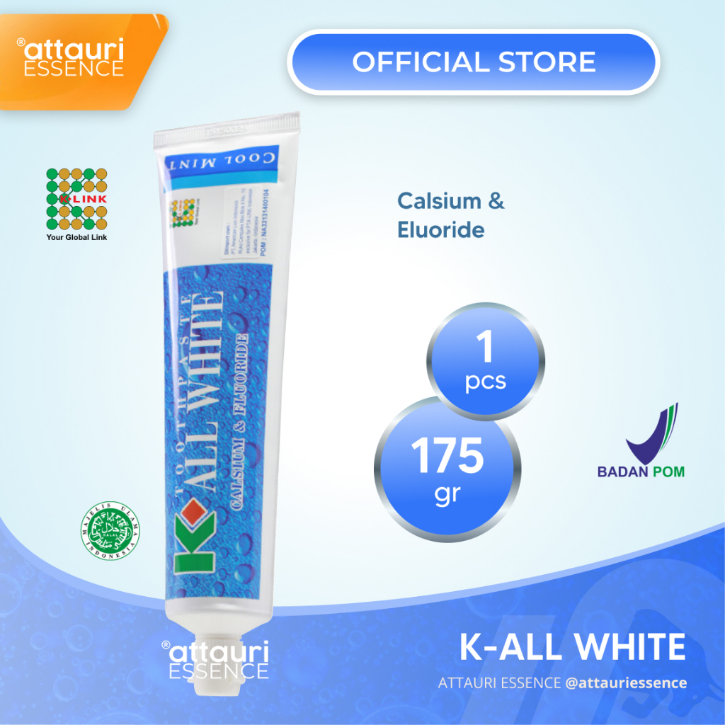 Pasta Gigi K-All White Toothpaste (175 gr) Pasta Gigi K-Link Menyegarkan Nafas Original K-Link