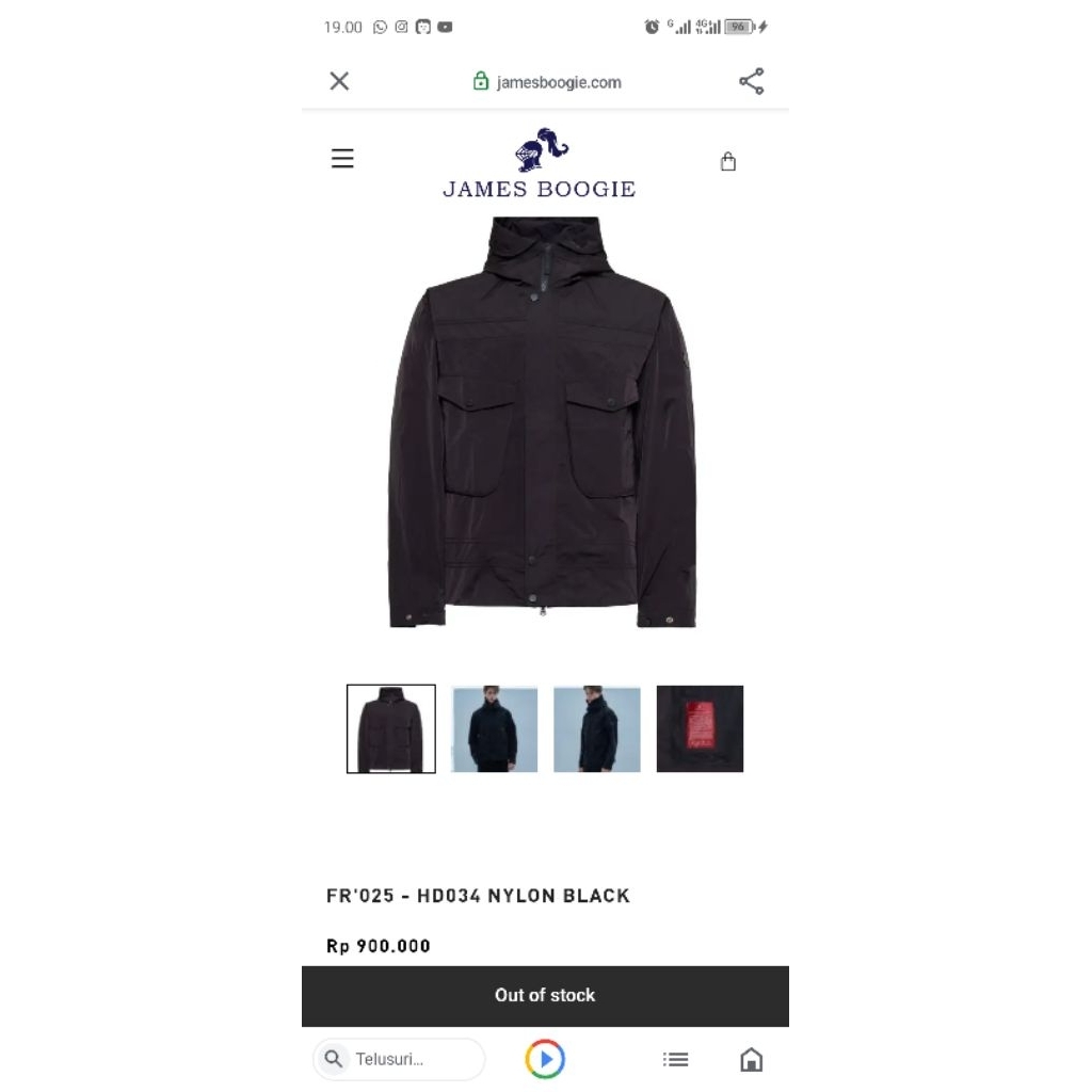 JAMES BOGIE ART FR'025 - HD034 NYLON DEEP BROWN