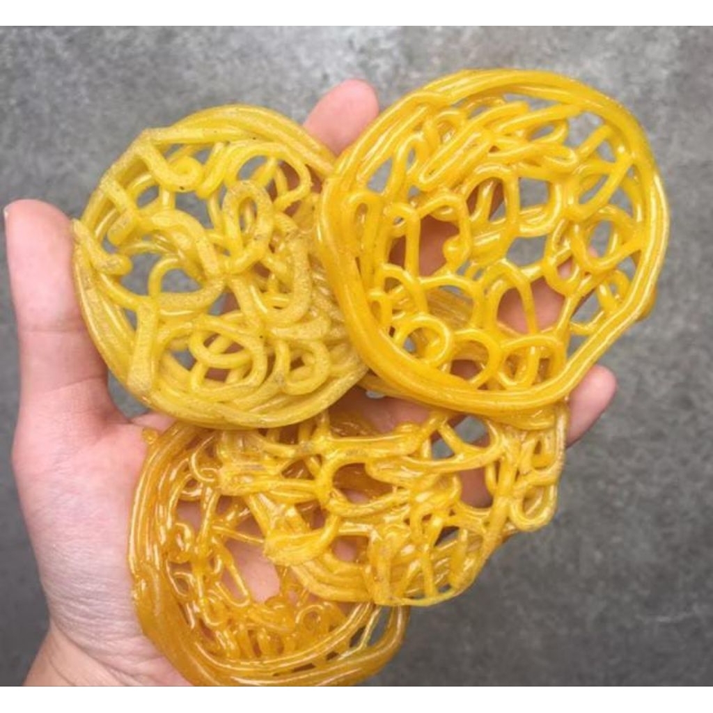 Krupuk Kuning Mie Asinan Bal / Krupuk ciplok Bal /krupuk ciplok asiana bal
