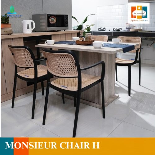Kursi Restoran Monsieur Olymplast/Kursi Makan Rattan Minimalis