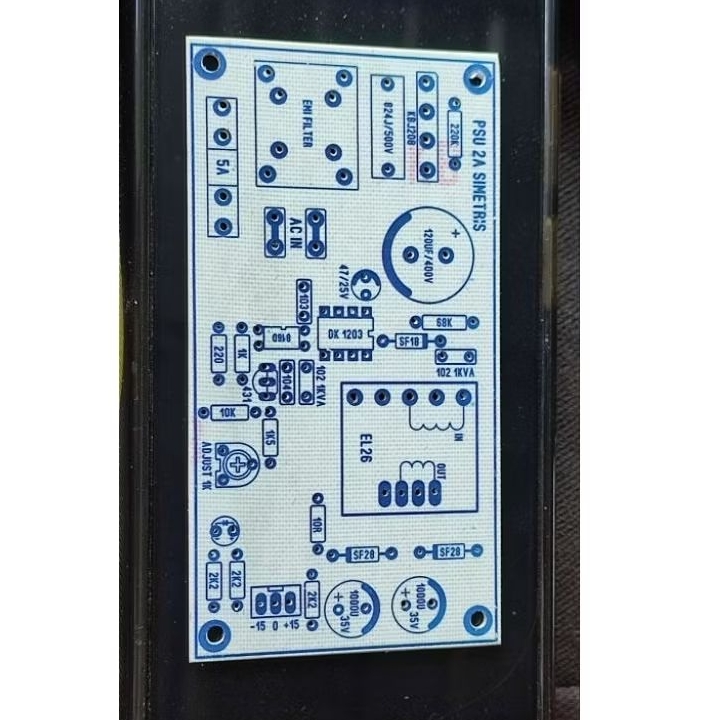 pcb power suply smps 2 amper ct 15v ajust