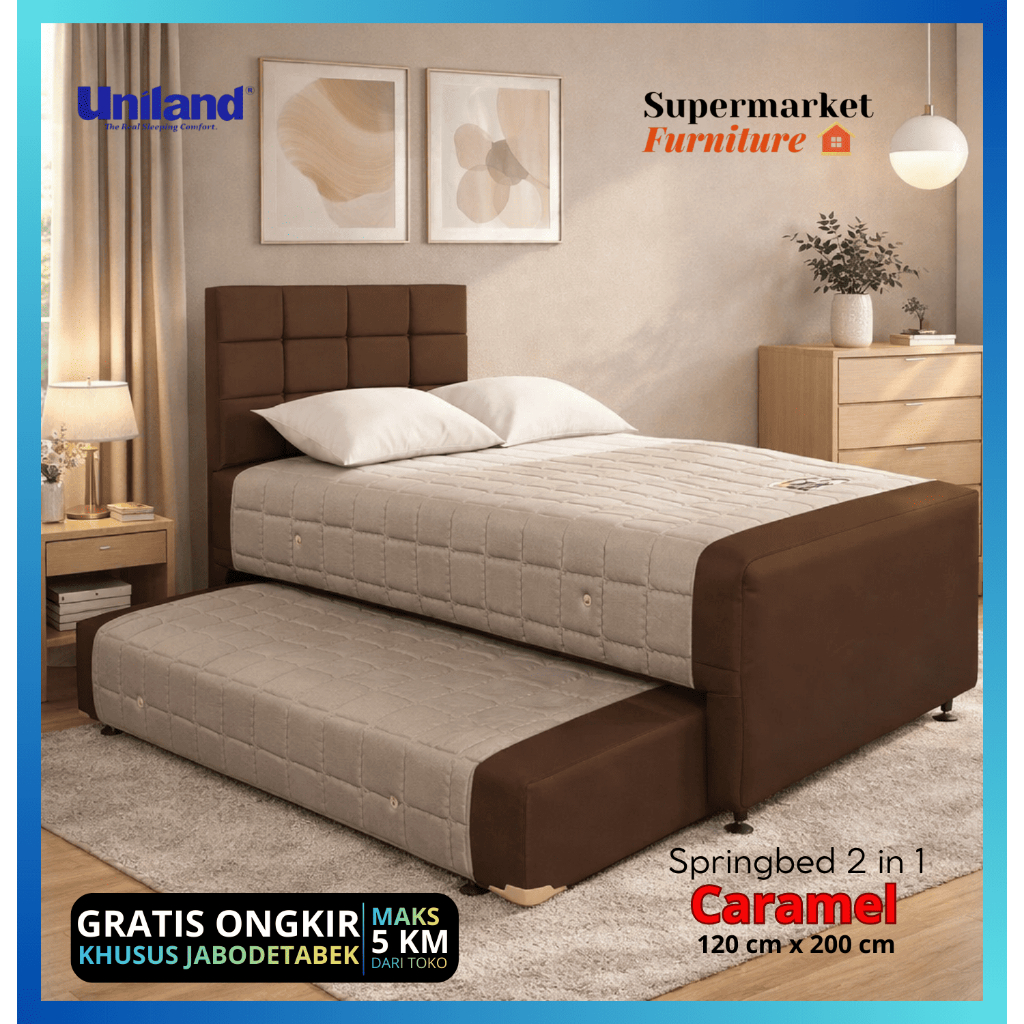 UNILAND 2IN1 / SORONG ANAK /2IN1 NEW PARADISE CARAMEL