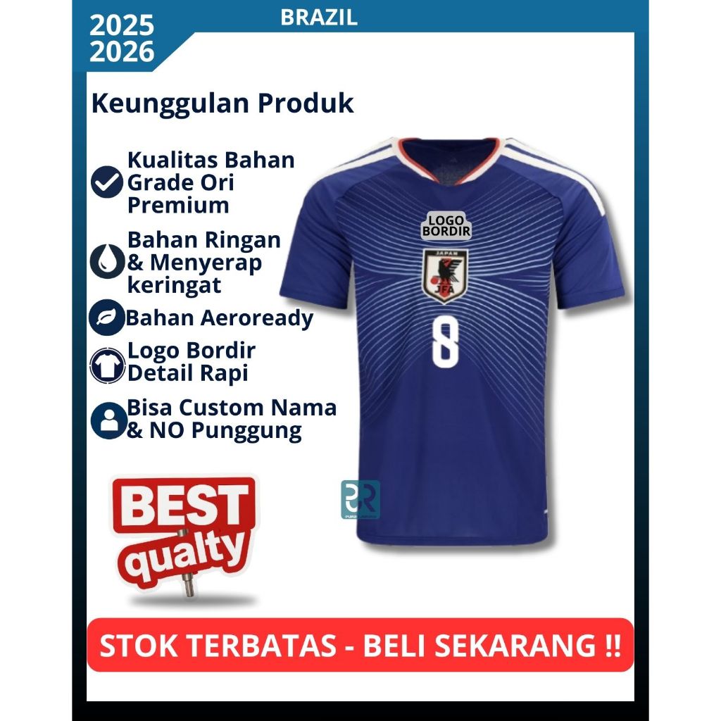 JERSEY PIALA DUNIA JEPANG HOME WORLD CUP 2026