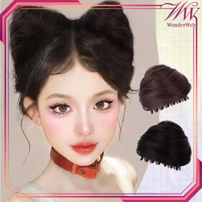 1pcs Jepitan Rambut Palsu Wanita Gaya Kucing Jepit Wig Rambut Palsu Rambut Palsu Jepitan Cepol Rambu