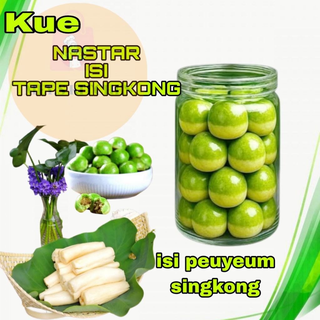 Kue Nastar Isi Selai Tape Singkong Nastar Isi Peuyeum Singkong Enak Banget Lembut 500 Gram