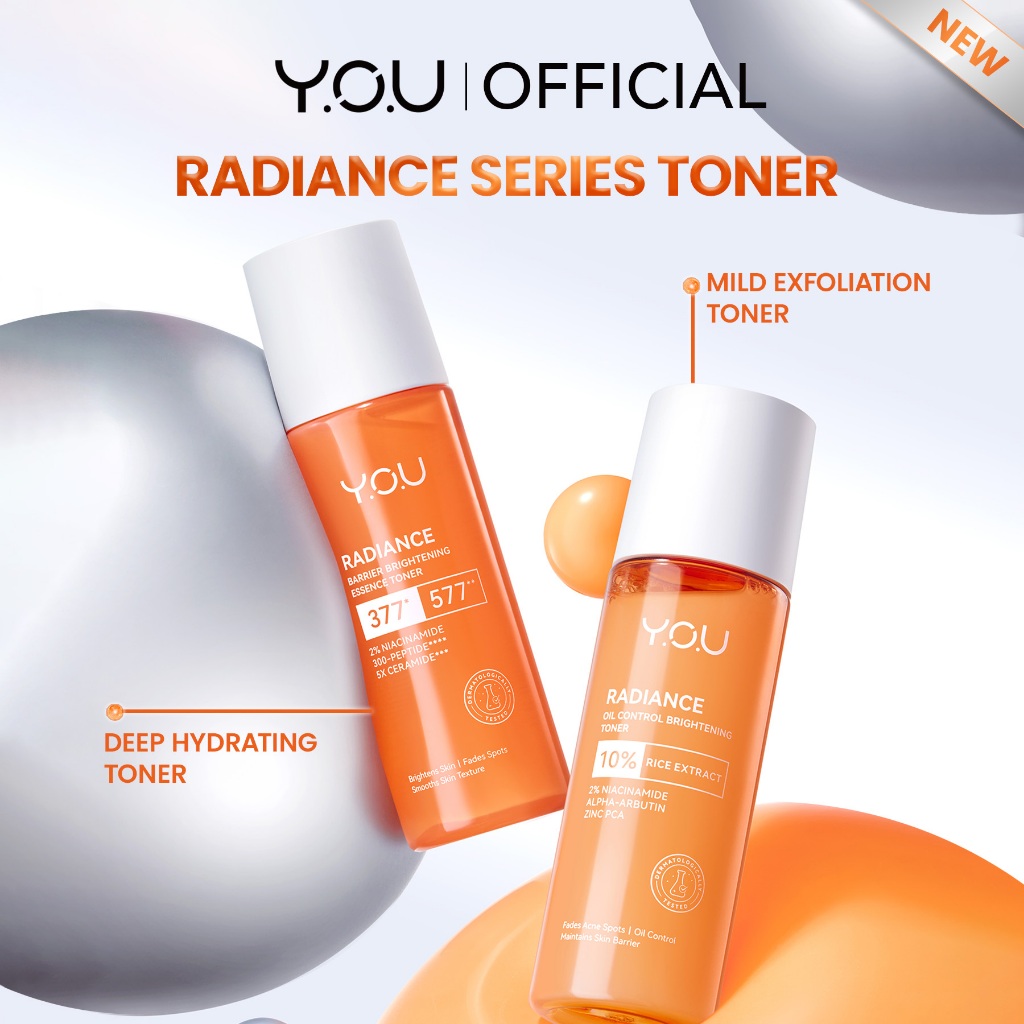 [NEW] YOU Radiance Oil Control Brightening Toner 80ML | Radiance Barrier Brightening Essence Toner 8