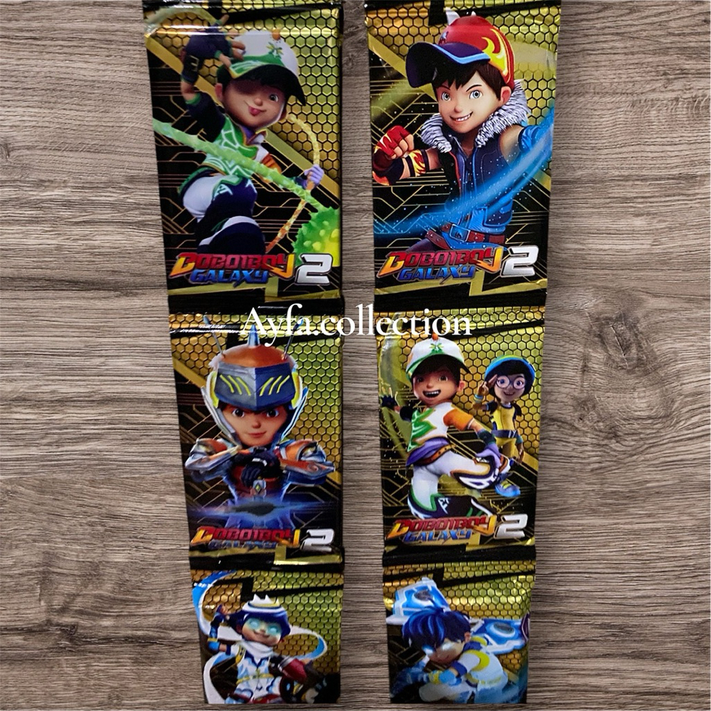 [COD] 10PCS 1 BUNGKUS KARTU DG VIRAL BOBOIBOY GALAXY 2 DEMON SLAYER TRADING CARD ISI 10 KARTU/KARTU 