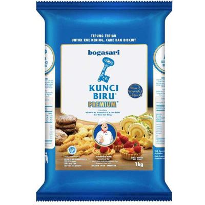 Kunci Biru Tepung Terigu Protein Rendah - 1 Kg
