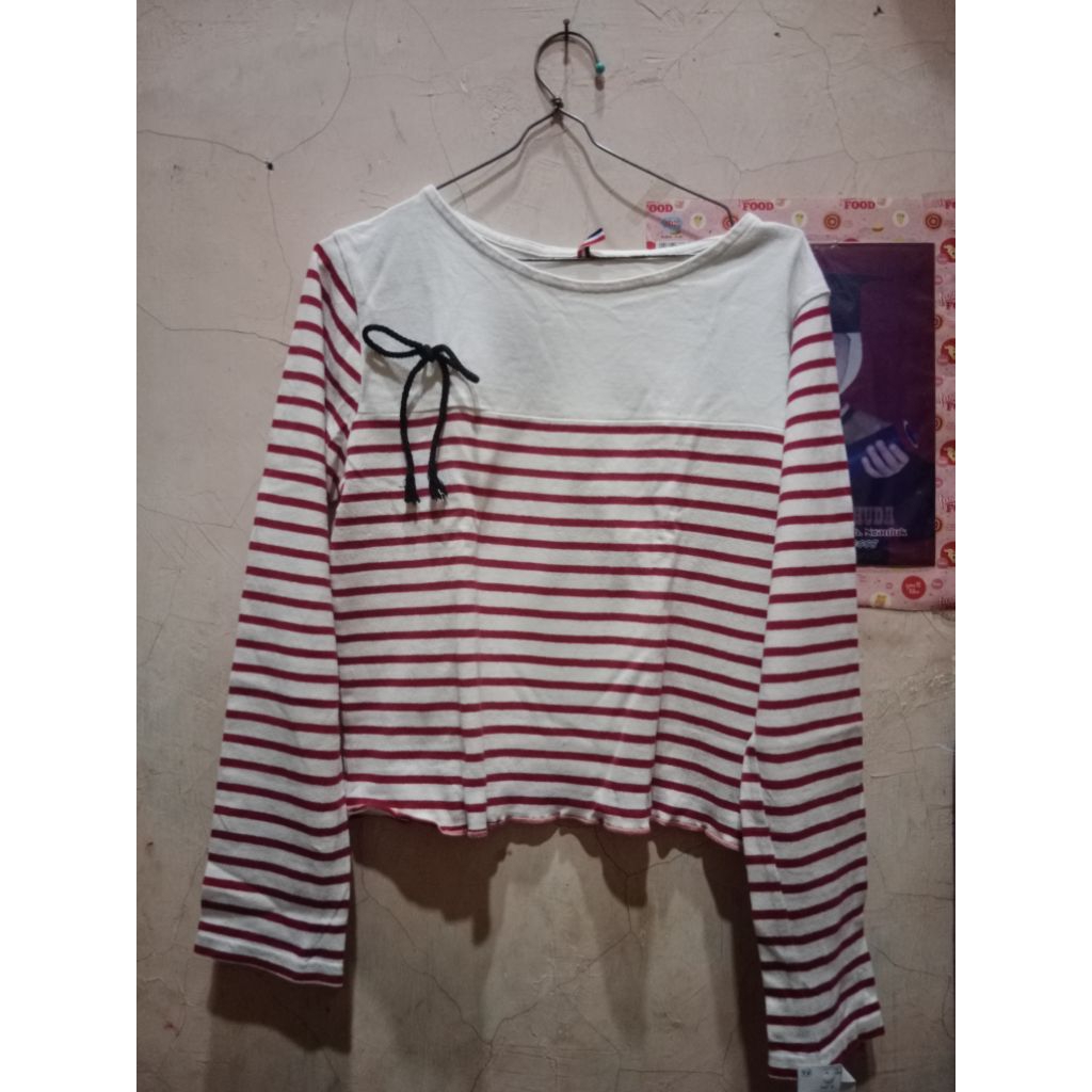 kaos crop brand muji