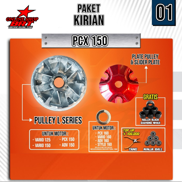 PAKET KIRIAN BRT PULI PULY PULLY VARIO 125 VARIO 150