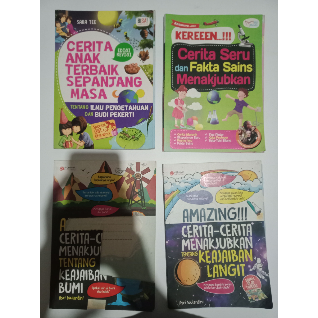 (HARGA 4 BUKU) PAKETAN BUKU ANAK murah bekas/preloved/second hand/pernah dipakai buku amazing cerita