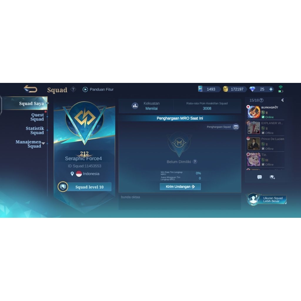 Jasa Pembuatan Squad MLBB | Shurastore.id bergaransi