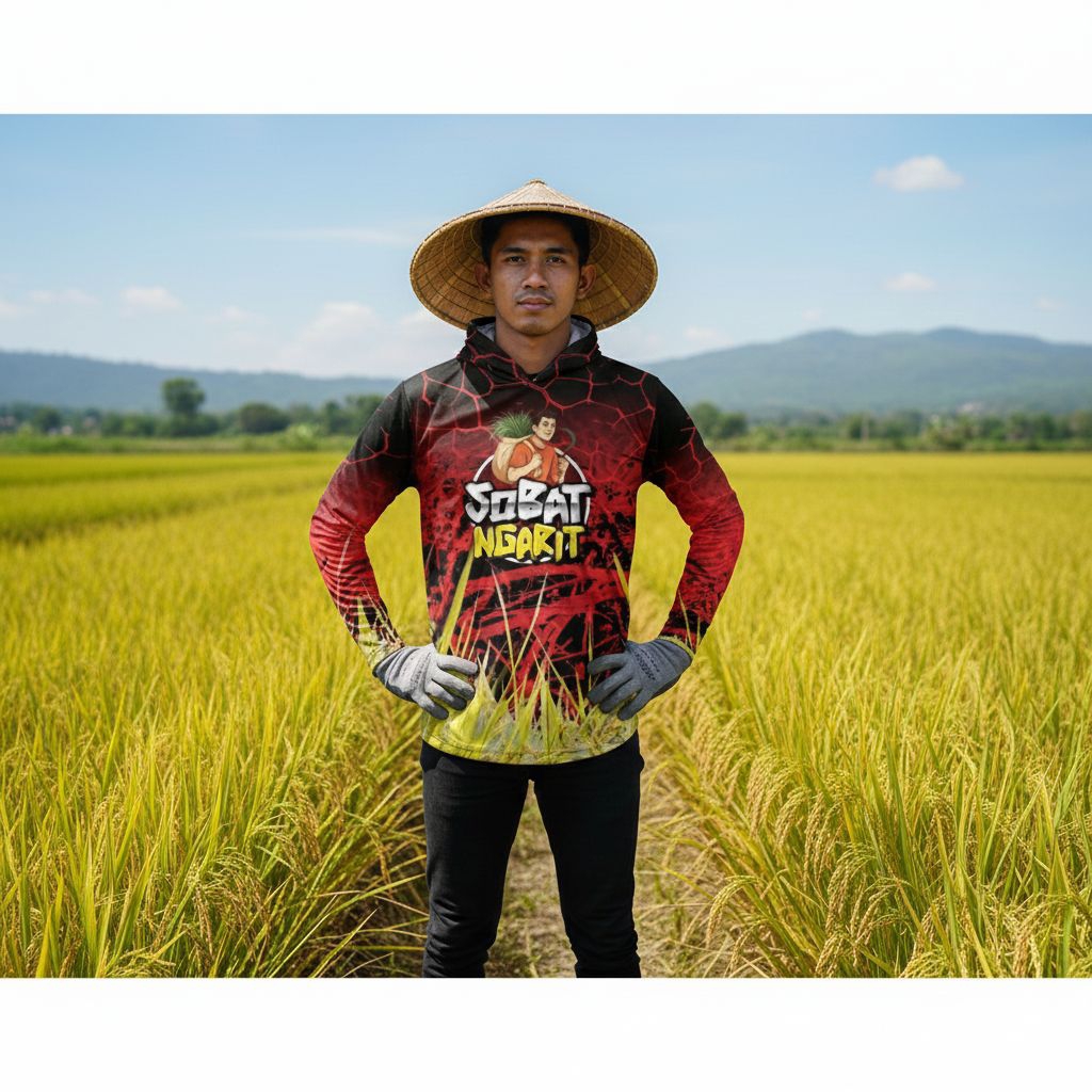 Baju Sobat Ngarit Jersey Ngarit Lengan Panjang Full Printing Dryfit Nyaman Adem Tebal