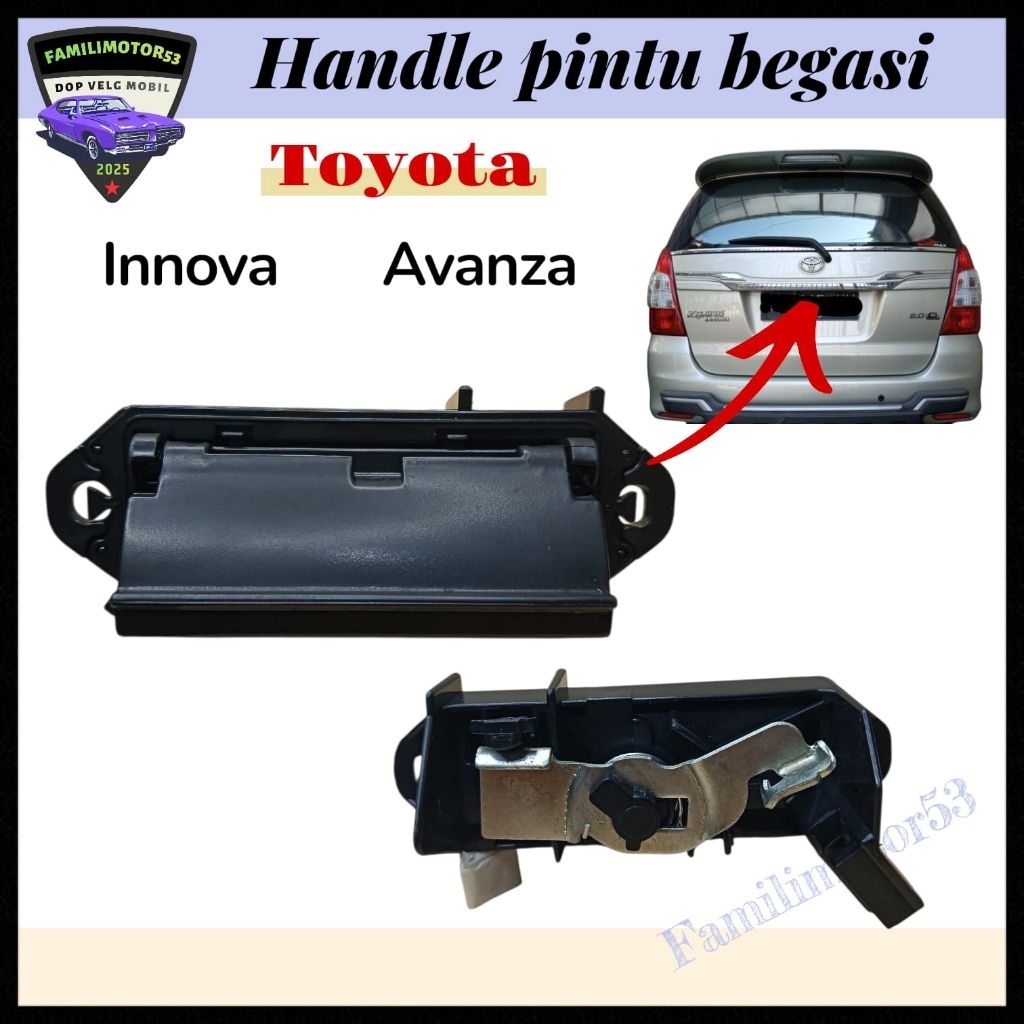 handle pintu belakang bagasi toyota innova avanza