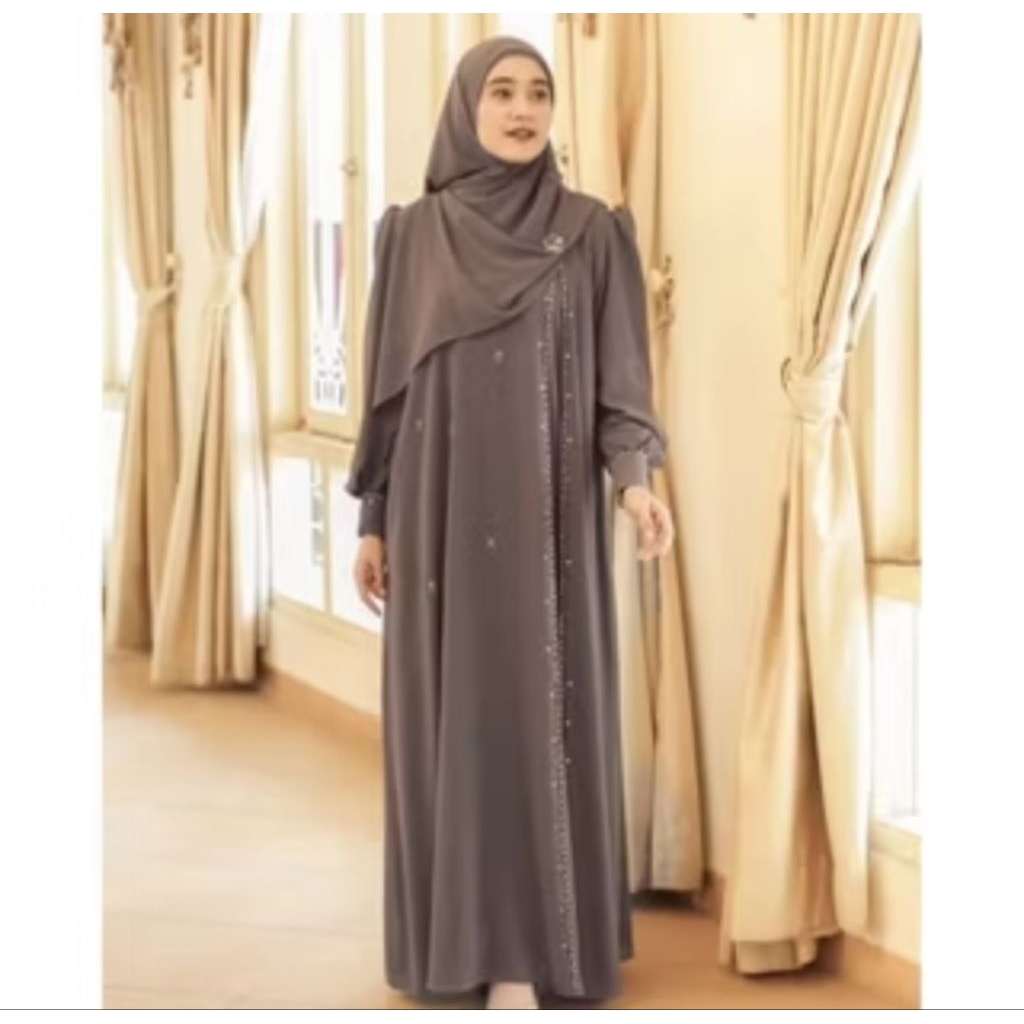 Laxmi Dress Abaya Premium abaya Kondangan Viral dres pesta mewah elegan terbaru Ceruty babydol payet