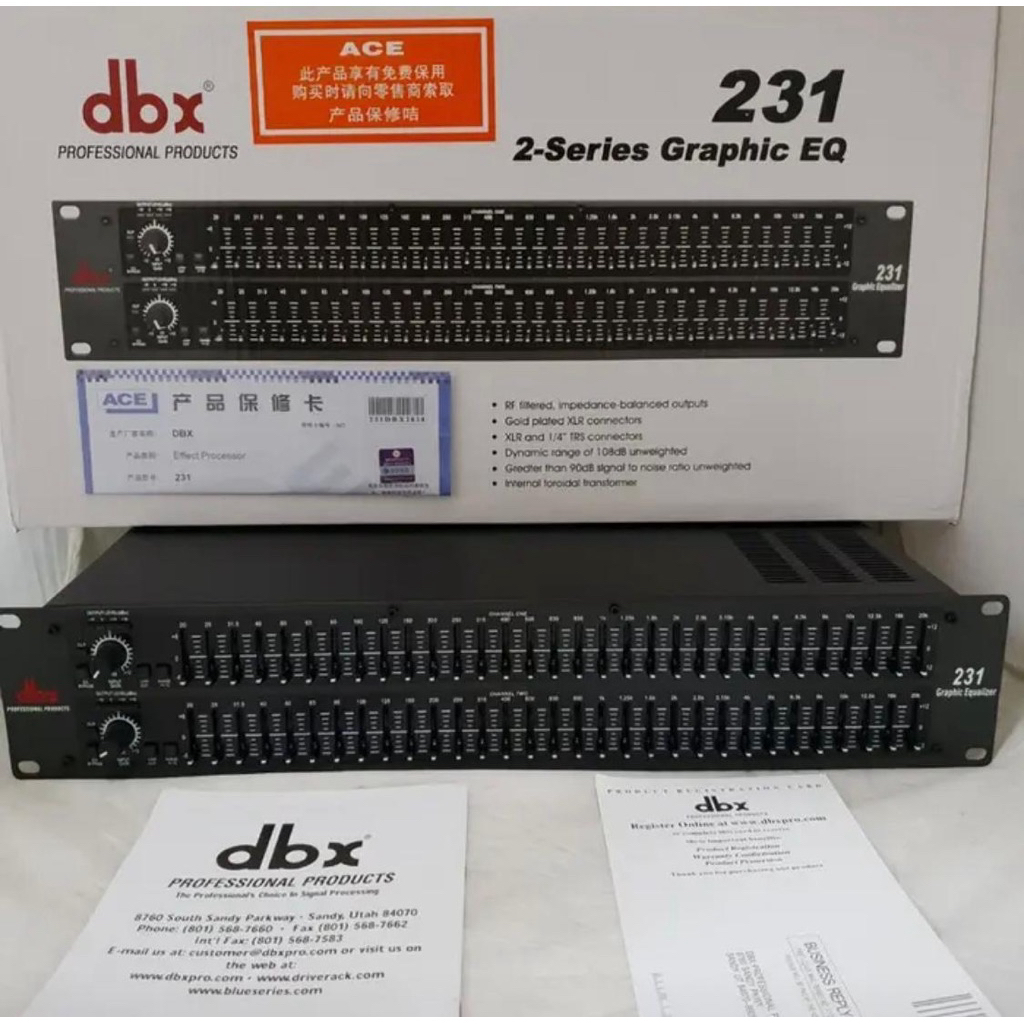 Equalizer DBX 231 Plus SUB / DBX 231 + SUB / DBX 231 SUB GRADE A+