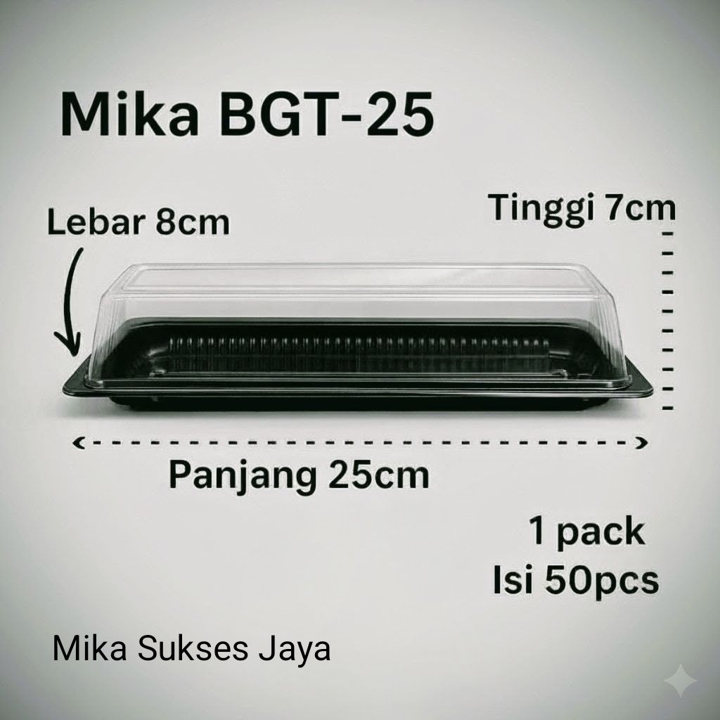 Mika Bolu Gulung 25CM / BGT 25 / Mika Bolu Gulung Panjang -  Isi 50 pcs