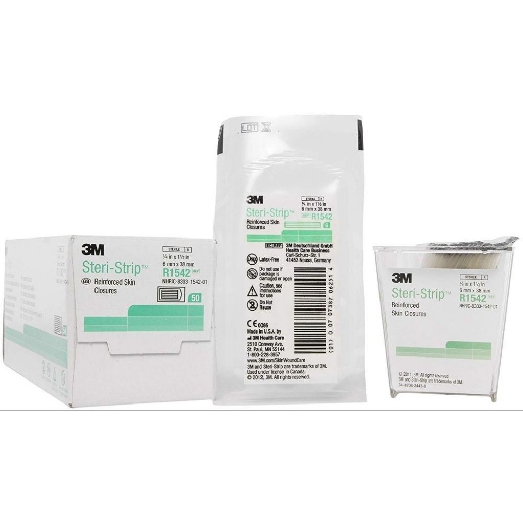 Steri Strip 3M R1542 6mm x 38mm /Plester 3M Steri Strip R1542 -Pcs
