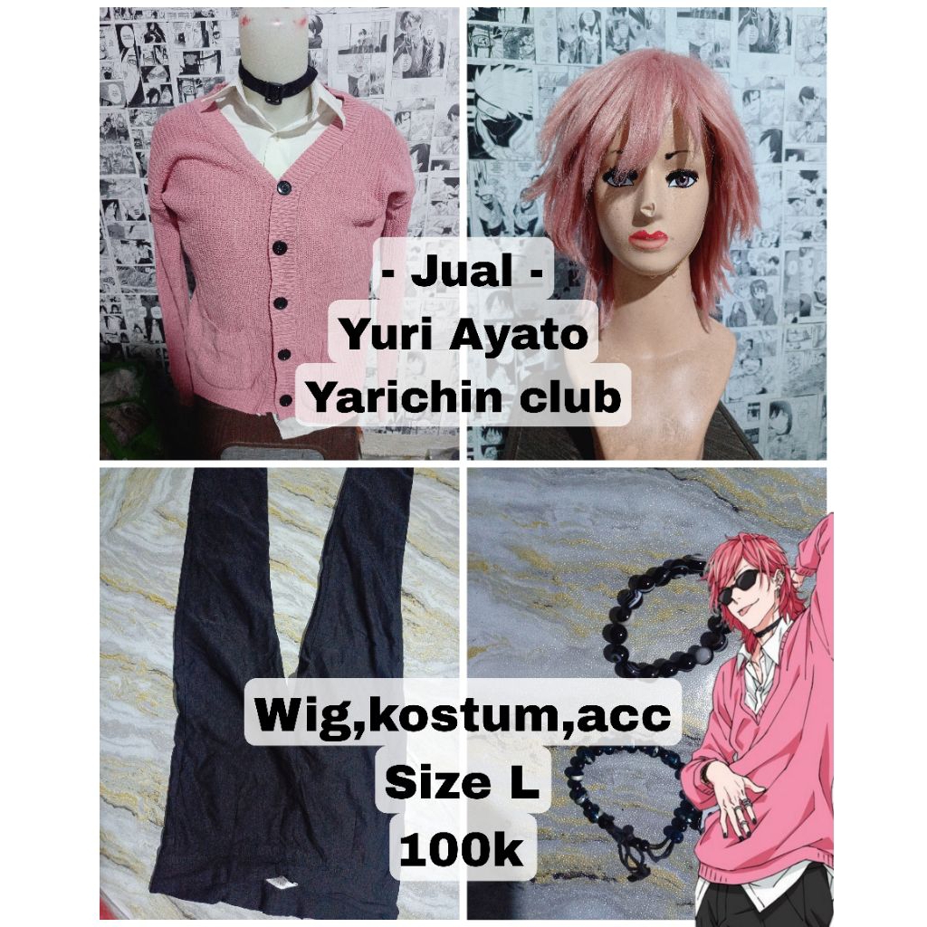 kostum cosplay yuri ayato yarichin club