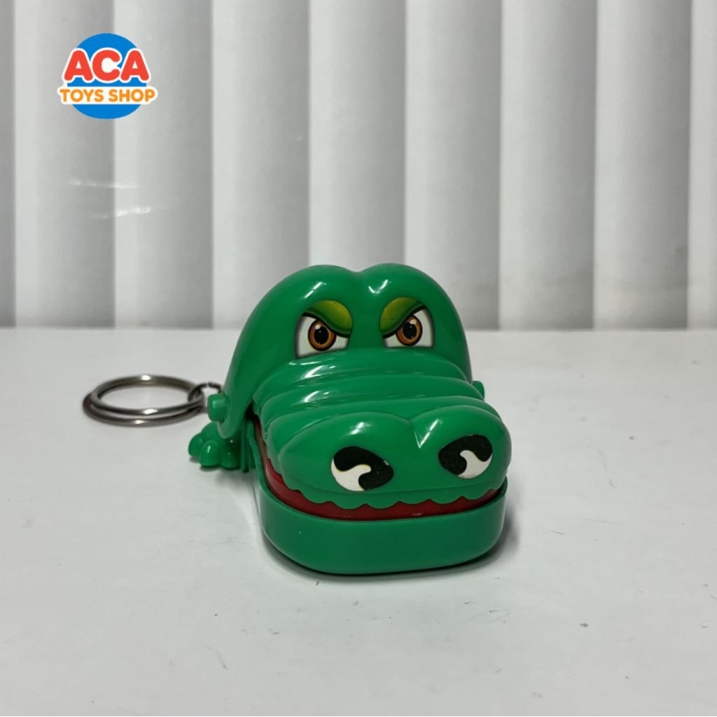 Mainan Buaya Gigit Jari - Plastik Aman, Ukuran Mini, Warna Acak